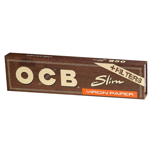 OCB King Size SLIM Virgin Papers + TIPS - 32 Booklets