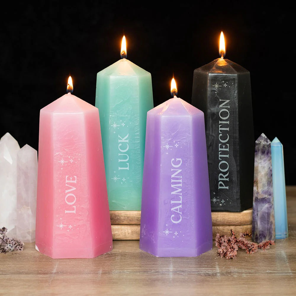 Protection Crystal Healing Candle – Cleanse, Shield & Soothe