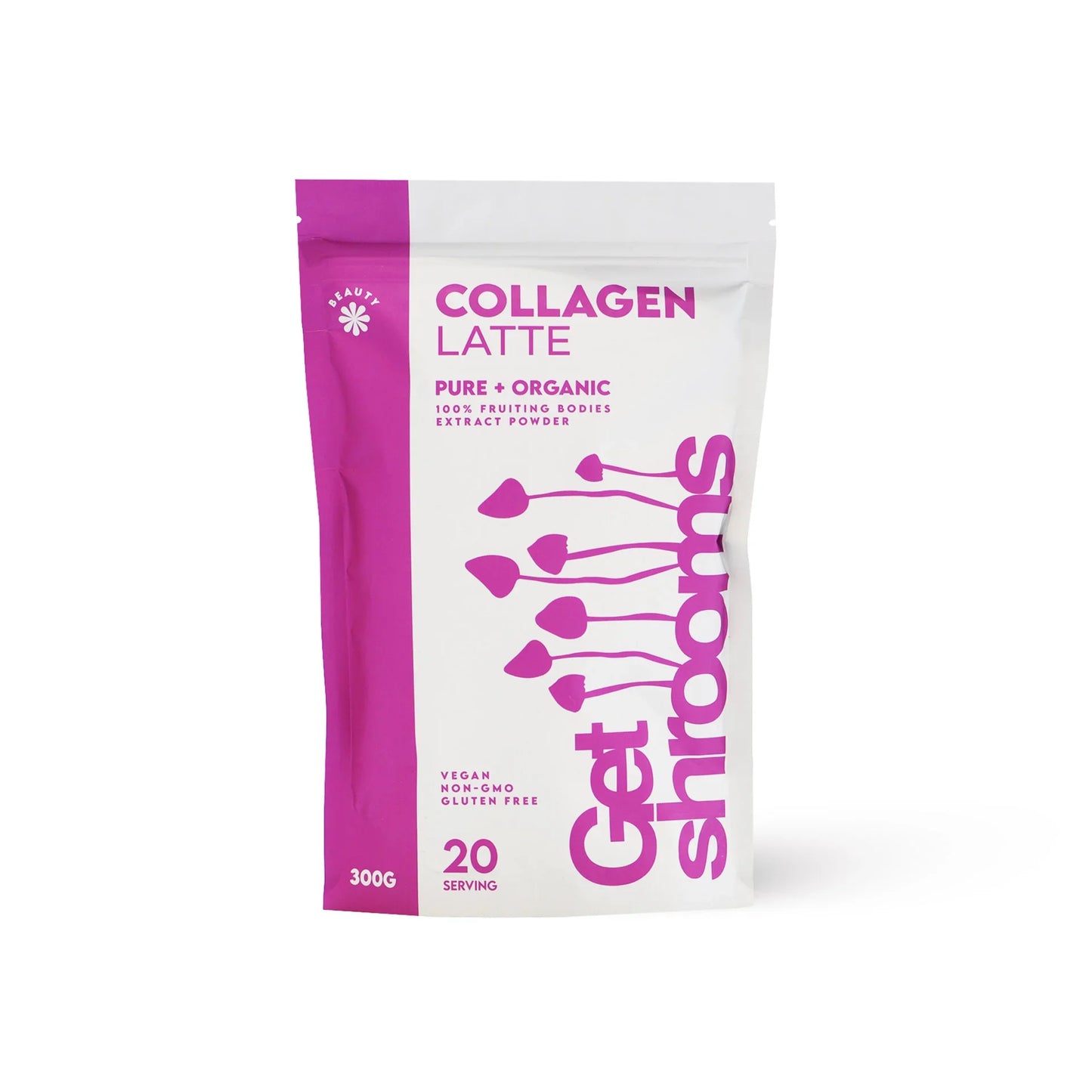 Collagen Latte Mushroom Powder (30% Beta-Glucan)