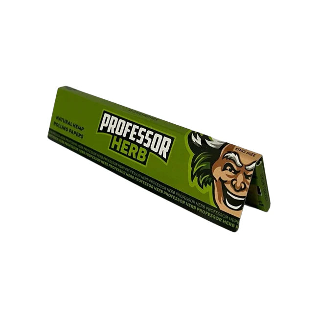 🌿 Professor Herb - King Size Ultra Thin Rolling Papers - Natural Hemp