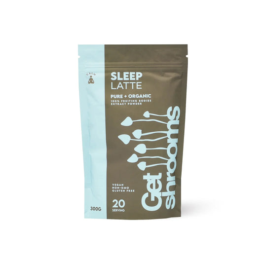 🌙 Sleep Latte Mushroom Powder (30% Beta-Glucan) – Your Natural Gateway to Restful Sleep! ☕✨