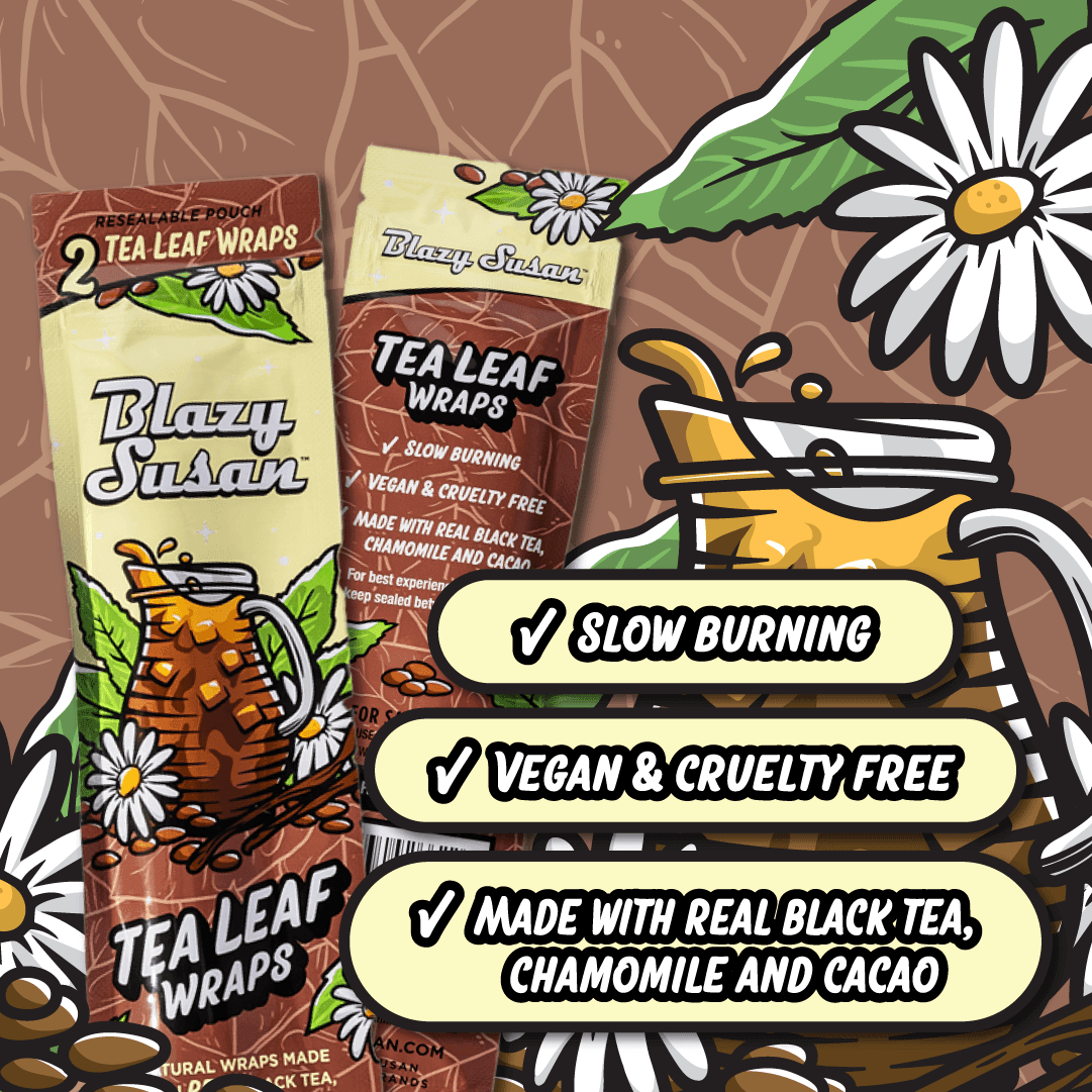 Blazy Susan Rose Wraps &amp; Tea Leaf Wraps – Tobacco-Free, Nicotine-Free, Vegan