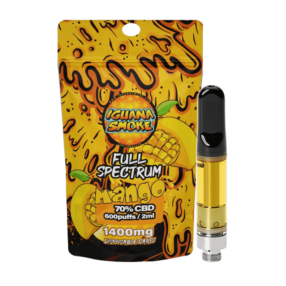 CBD Vape Cartridge - Full Spectrum - Mango - 1ml/2ml - 700mg/1400mg - Inspired Life UK