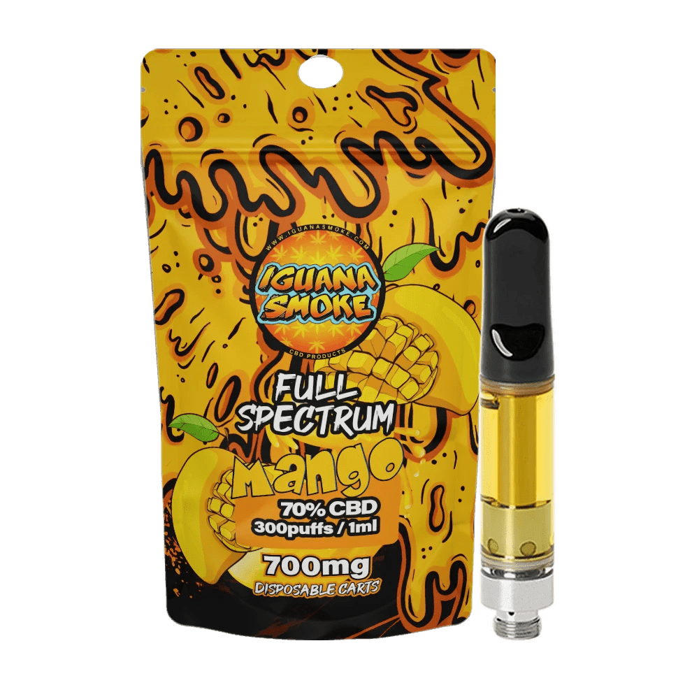 CBD Vape Cartridge - Full Spectrum - Mango - 1ml/2ml - 700mg/1400mg - Inspired Life UK