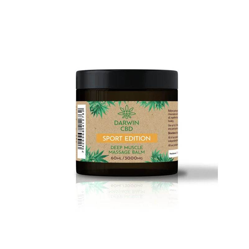 Darwin CBD - 3000mg Sport Edition Muscle Massage Balm - 60ml | Premium Pain Relief