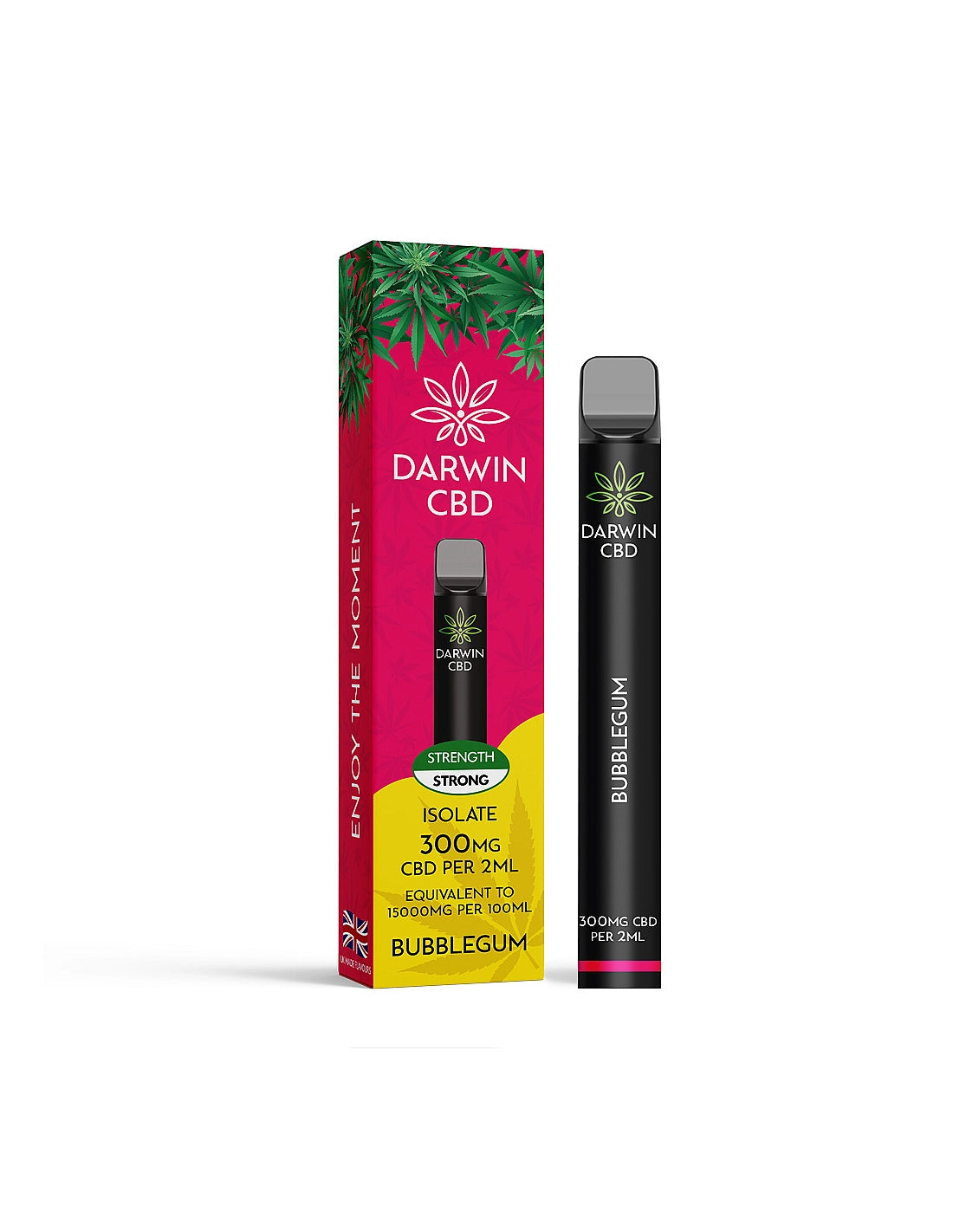 Darwin 300mg CBD Pod Kit with 600 puffs - UK made THC-free vape device
Darwin CBD Pod Kit flavors - 11 premium CBD isolate vape flavors available
Darwin CBD Pod Kit specifications - 500mAh battery USB-C charging mesh coil