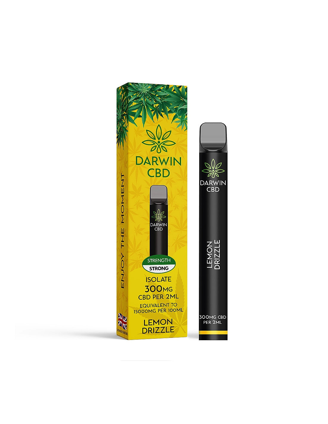 Darwin 300mg CBD Pod Kit with 600 puffs - UK made THC-free vape device
Darwin CBD Pod Kit flavors - 11 premium CBD isolate vape flavors available
Darwin CBD Pod Kit specifications - 500mAh battery USB-C charging mesh coil