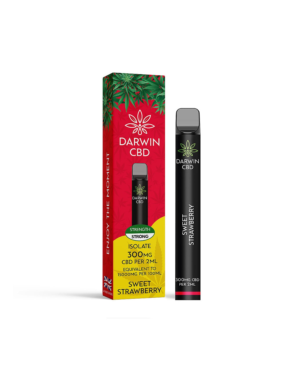 Darwin 300mg CBD Pod Kit with 600 puffs - UK made THC-free vape device
Darwin CBD Pod Kit flavors - 11 premium CBD isolate vape flavors available
Darwin CBD Pod Kit specifications - 500mAh battery USB-C charging mesh coil