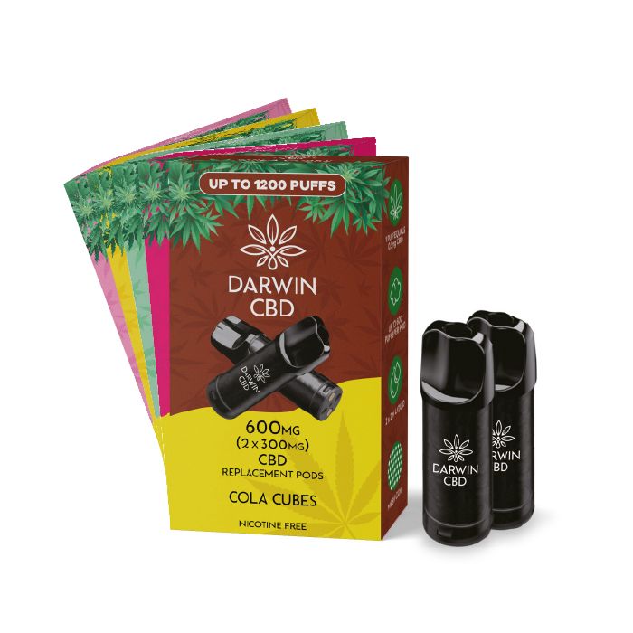 Darwin CBD Prefilled Replacement Pods – 900mg / 600mg (2 Pack, 1200 Puffs)