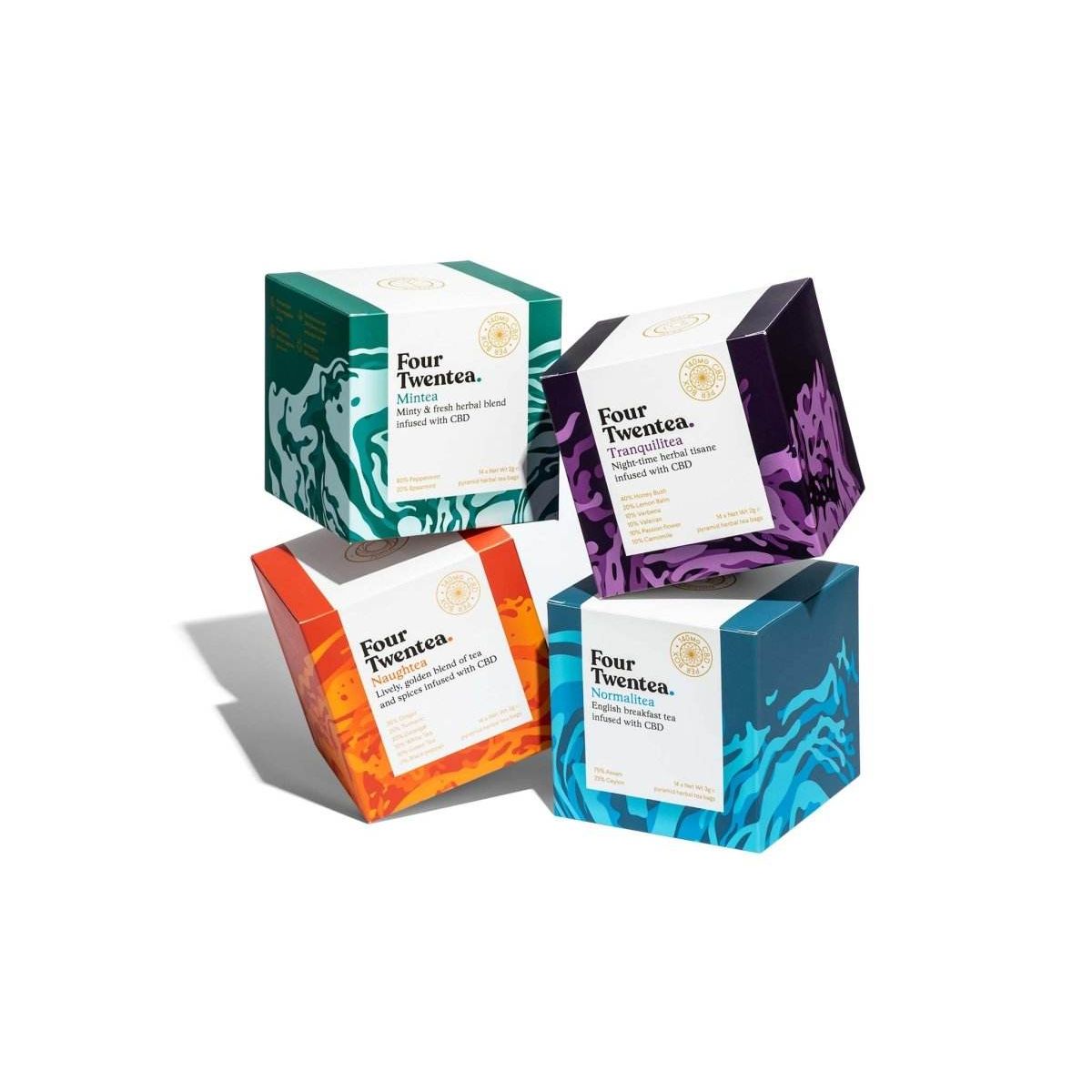 Four Twentea CBD Tea | 10mg CBD Infused Herbal Tea Blends for Wellness - Inspired Life UK