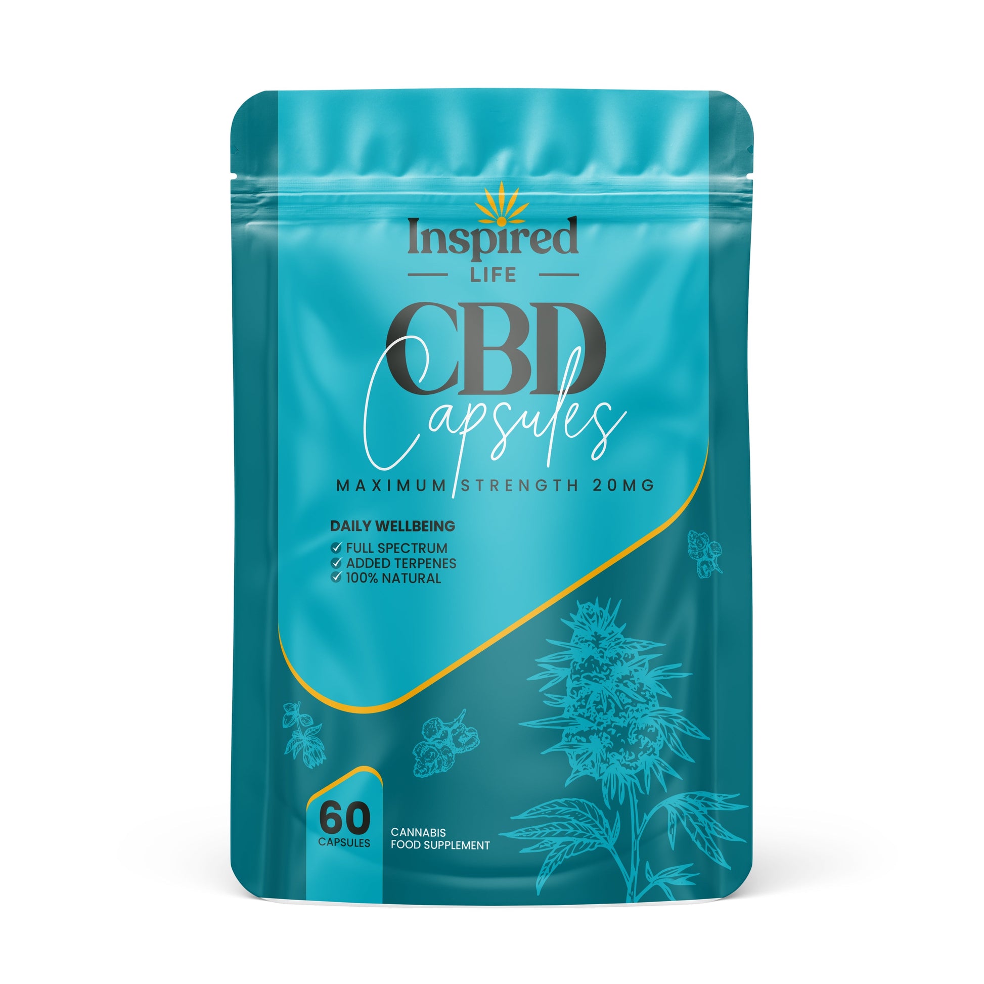 Inspired Life CBD Capsules - 1200mg 🌿 - Inspired Life CBD
