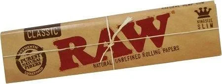 📜 RAW Classic King Size Slim Rolling Papers - The Unrefined Original