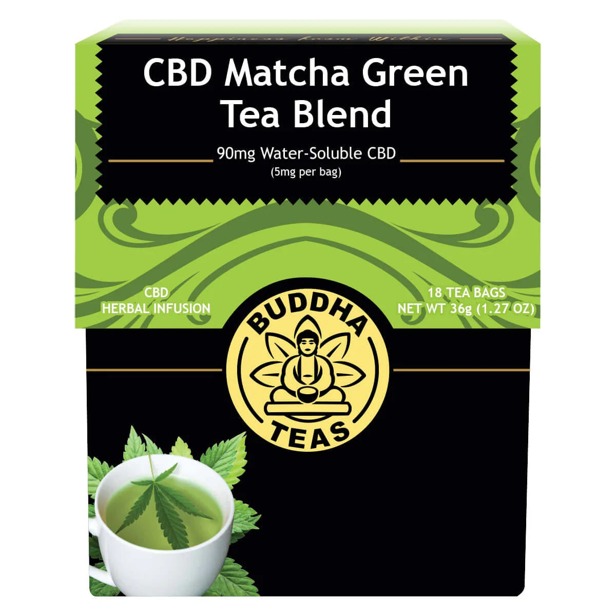 CBD Tea | Premium Herbal Blends with 5mg CBD | Buddah CBD Teas